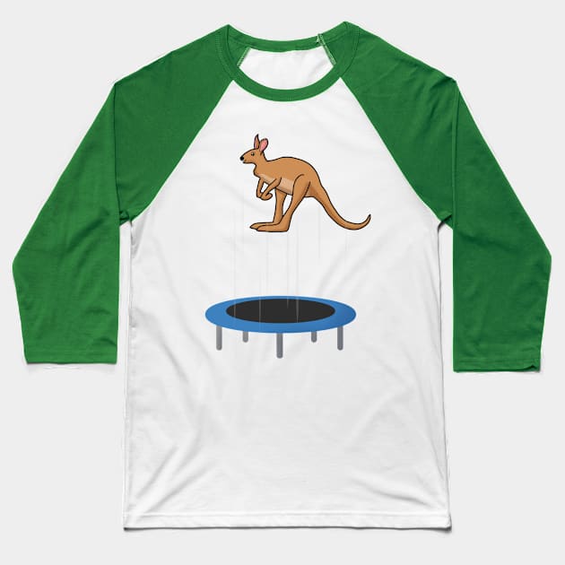 Kangaroo Baseball T-Shirt by Vlad.S. Art Studio